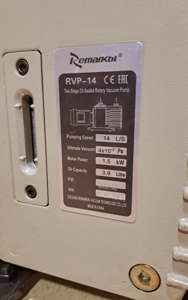 پمپ وکیوم دو مرحله ای روغنی Remarkbl مدل RVP-14