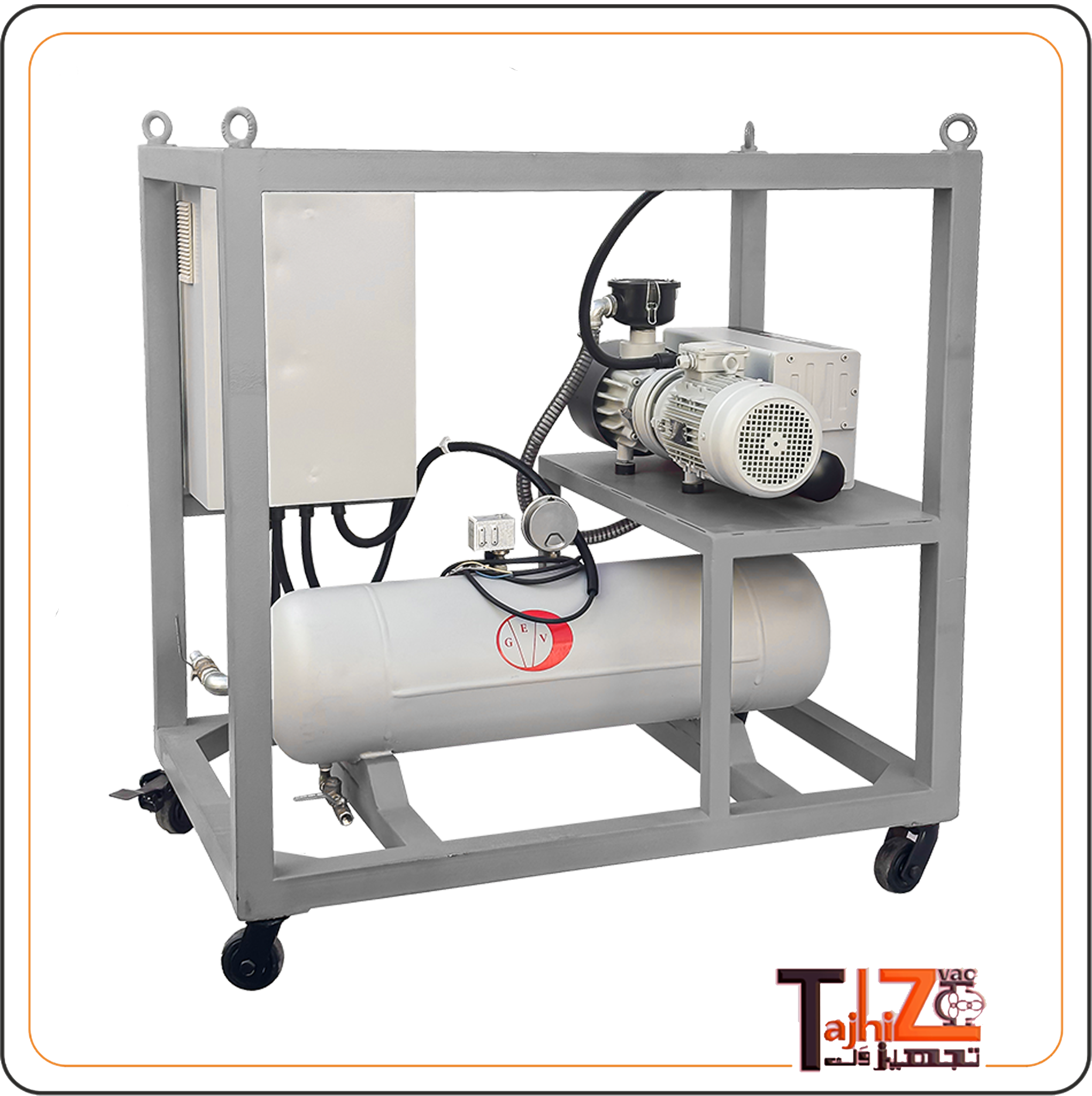 پمپ وکیوم صنعتی افقی 100 متر مکعب بر ساعت مخصوص ساکشن مرکزی و صنایع