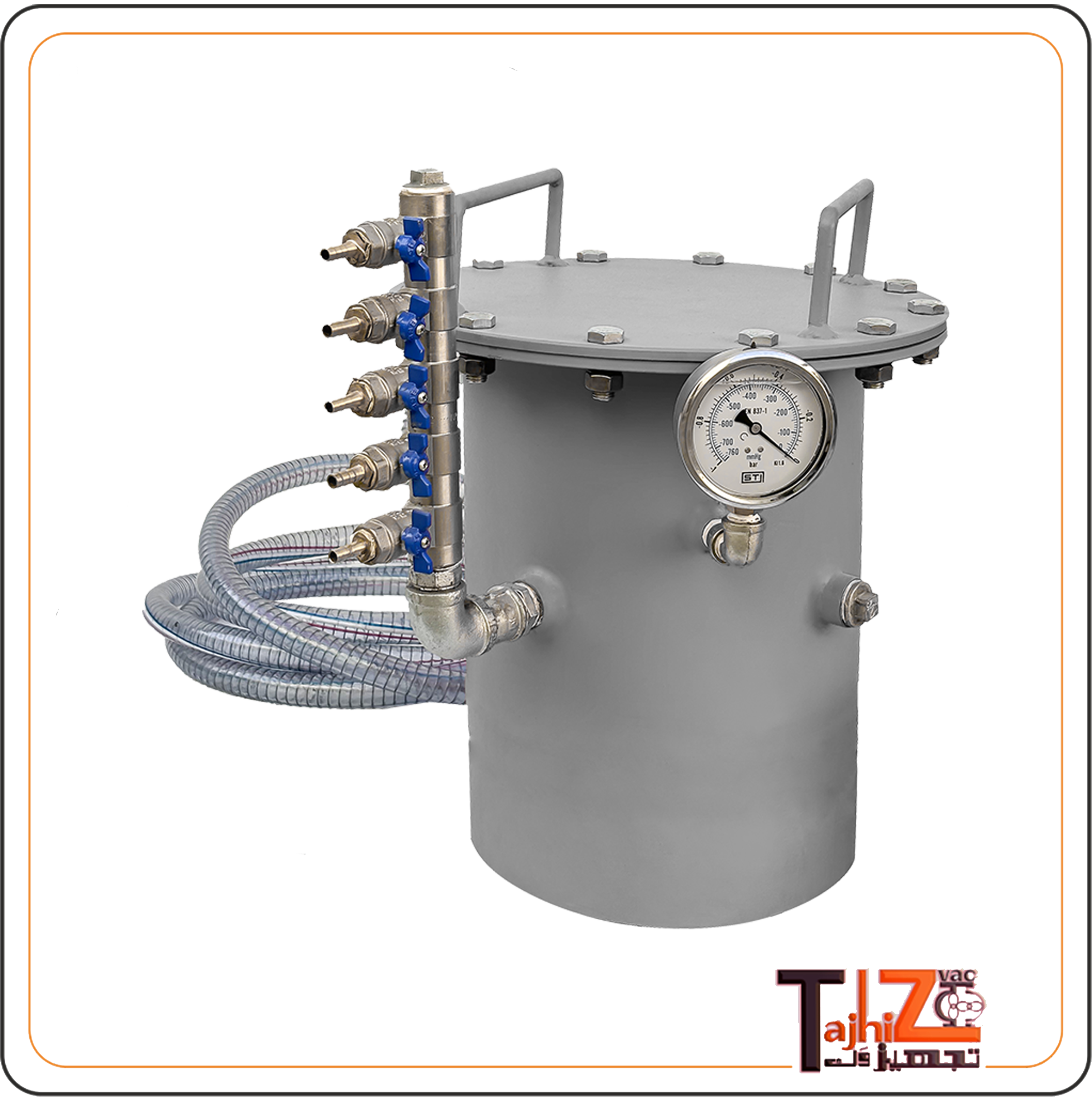 نمای نزدیک از سیستم پمپ وکیوم PTV100-45A مخصوص خطوط تولید سنگ