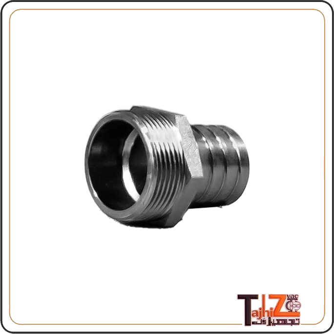 سرشلنگی فلزی وکیوم 1.4 1 با رزوه دندهای برای انتقال ایمن خلأ و سیال